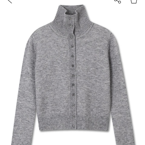 W Concept High Neck Button Cardigan - Picture 2 of 4